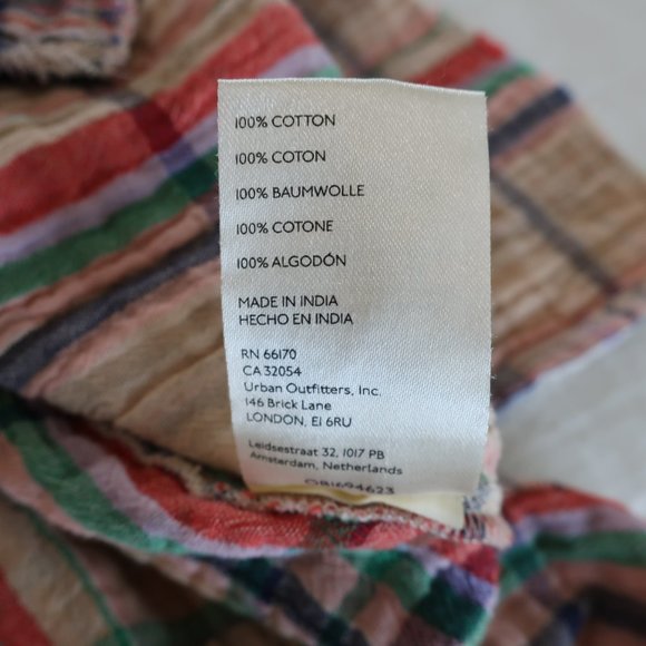 Free People Lucy Plaid Swing Shirt, Size Small - Picture 10 of 12